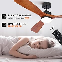 VONLUCE Ceiling Fans with Lights, 52 Inch Ceiling