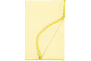 RABBIT SKINS Cotton Crib Blanket for Baby Infant Toddler Boy & Girl - 40 x 30 inches (1110), Yellow, One Size