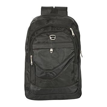 AllExtreme Water Resistant Lightweight Backpack for Men Women - Fits Most 15.6 Inch Laptops and Tablets - Heavy Duty Nylon Backpack for Laptop Business Travel College Camping, Travel, Hiking - (Black)