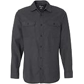 Burnside Long Sleeve Solid Flannel Shirt (BU8200)
