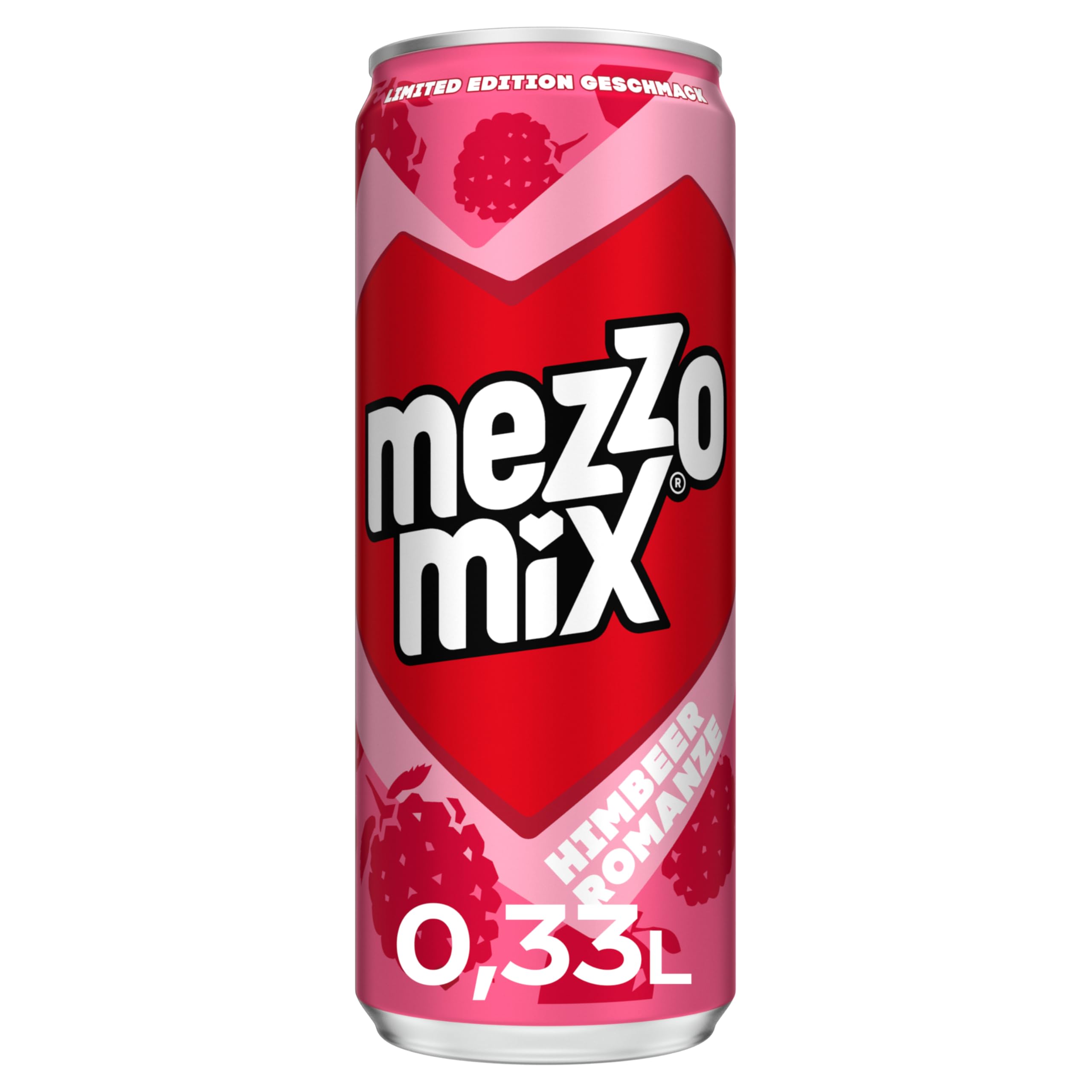 Mezzo Mix Himbeere - Cola-Mix-Getränk aus Cola & Himbeere, temporäres Produkt - wenig Zucker und wenig Kalorien - in Einweg Dosen (24 x 330 ml) 2