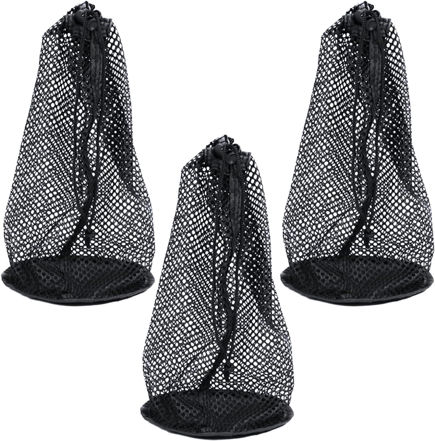 3x Golf Ball Bag Nylon Drawstring Mesh Pouch Golf Ball Storage Bag can Storage 48-56 Golf Balls Bag Golf