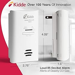 Kidde Carbon Monoxide Detector, Plug in Wall with