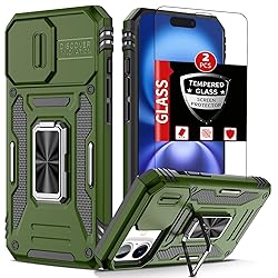 FRLMOOES for iPhone 16 Plus Case with 2 Screen