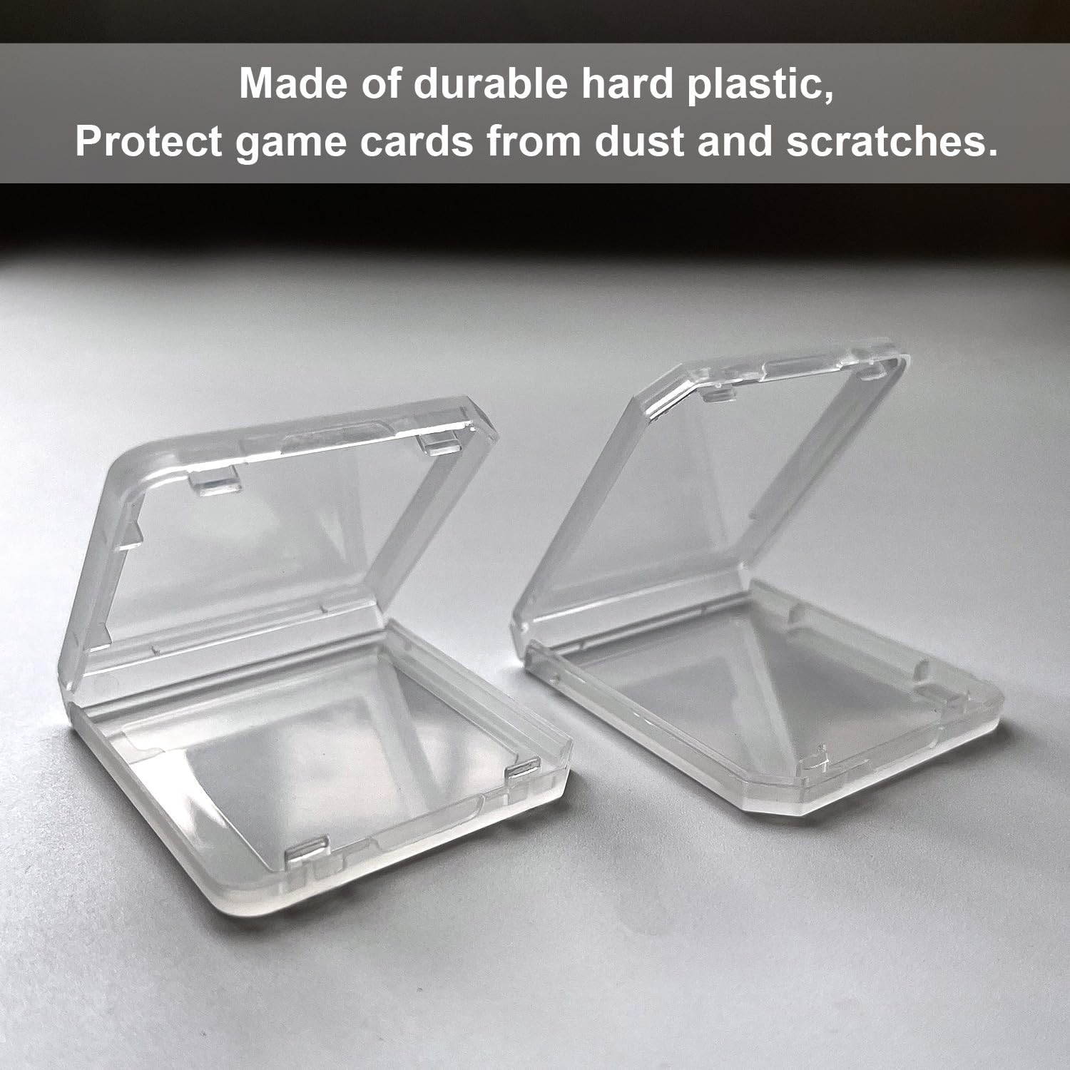 12Pcs Game Case Clear Game Card Box Anti Dust Cover Transparent Storage Box Case for DS 3DS DSI Protective Single Cartridge Holder
