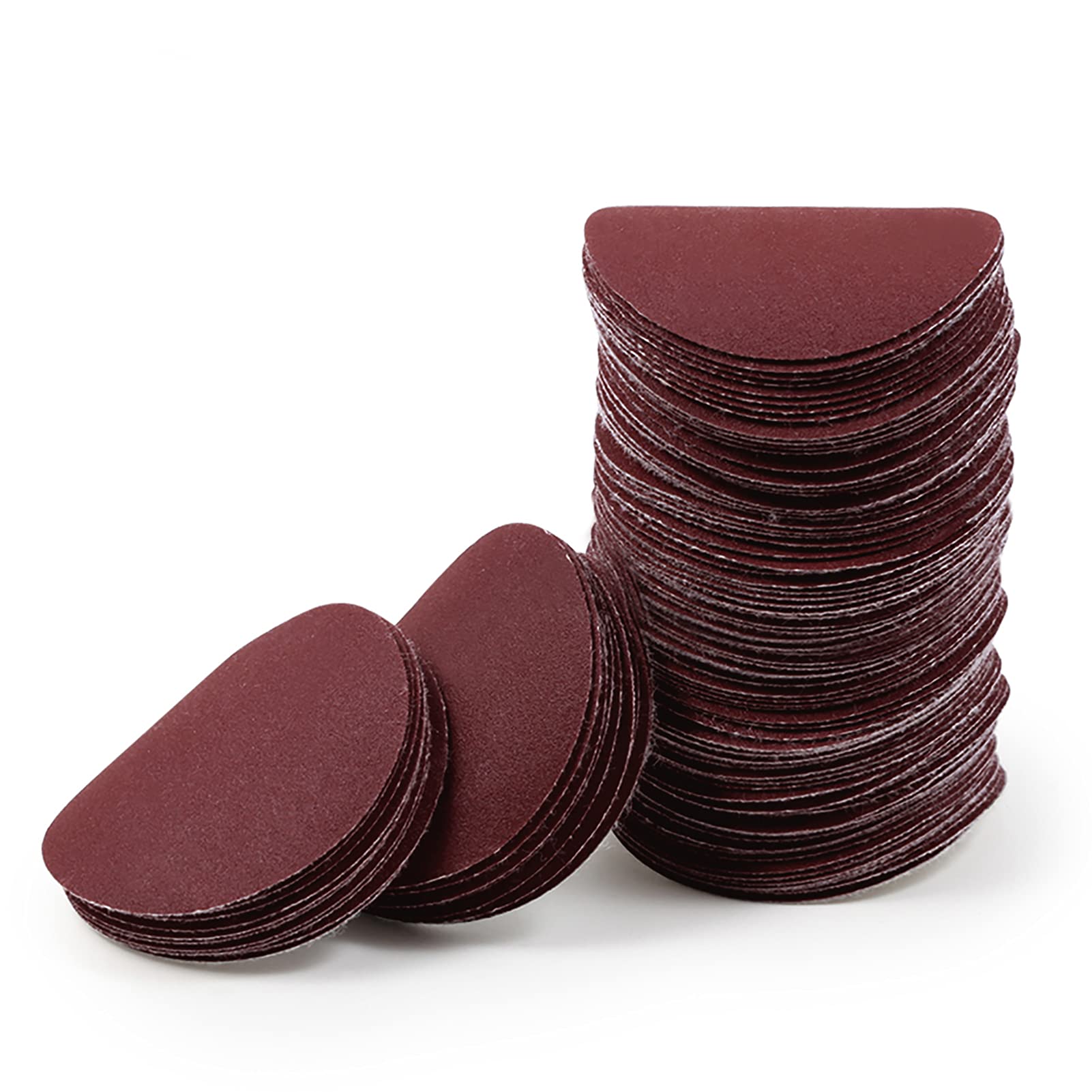 LEONTOOL 2 Inch Hook and Loop Sanding Discs 320 Grit 100Pcs Sandpaper Discs for Random Orbital Sander Pads Grinding Polishing Metal Wood Rubber Leather Plastic Stone Glass