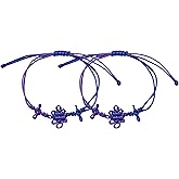 KUAUTD 2 Pcs Friendship Matching Knot Bracelets Handmade Couples Accessories Gifts for Fans Decor, Knot Bracelet for Women Men Concert Outfit Fans Accessories