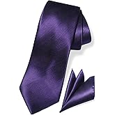 TaecMin Mens Tie Solid Ties for Men Herringbone Neckties and Pocket Squares Set for Business Casual