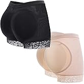 KIWI RATA Womens Butt Lifter Padded Lace Panties Enhancer Underwear