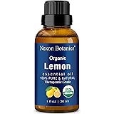 Organic Lemon Essential Oil 30 ml - Certified USDA Pure and Natural Therapeutic Grade - Excellent Air Freshener - Perfect for