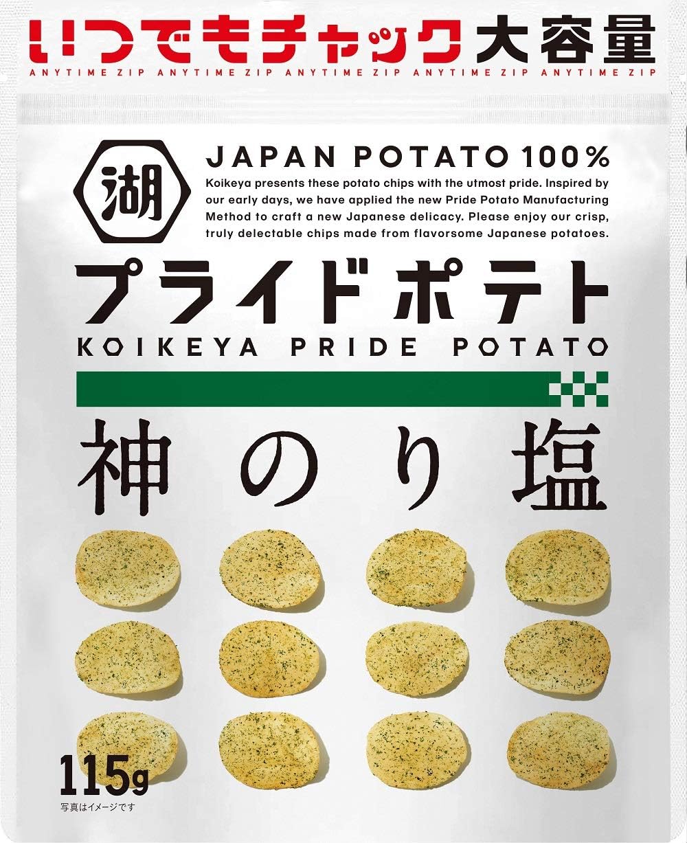 湖池屋 いつでもチャックkoikeya Pride Potato神のり塩 115g 12袋 湖池屋 スナック菓子 通販 Amazon 湖池屋 いつでもチャックkoikeya Pride Potato神のり塩 115g 12袋 湖池屋 スナック菓子 通販 Amazon