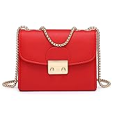 Dasein Women Small Crossbody Bag Designer Evening Bag Clutch Purse Handbag for Wedding/Prom/Party with Double Chain Strap | Small, Designer