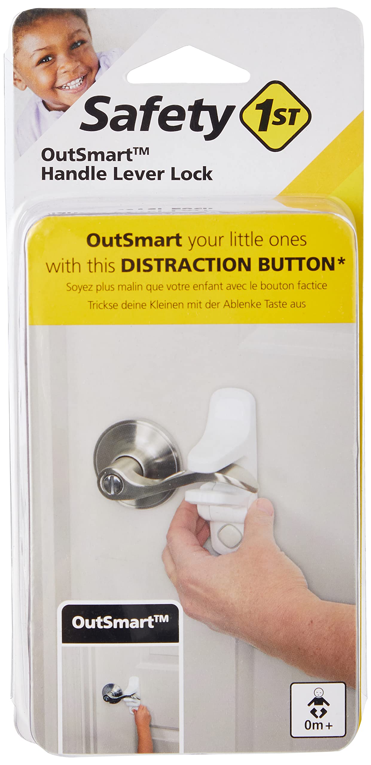 Safety 1st Outsmart Lever Handle Lock, Child Lock for Door and Window, Suitable from Birth to 4 Years