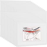 US Art Supply 8 X 10 inch Professional Artist Quality Acid Free Canvas Panel Boards for Painting Value Pack of 12 (1 Full Cas