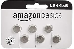 Amazon Basics 6 Pack LR44 Alkaline Button Coin Cell Battery