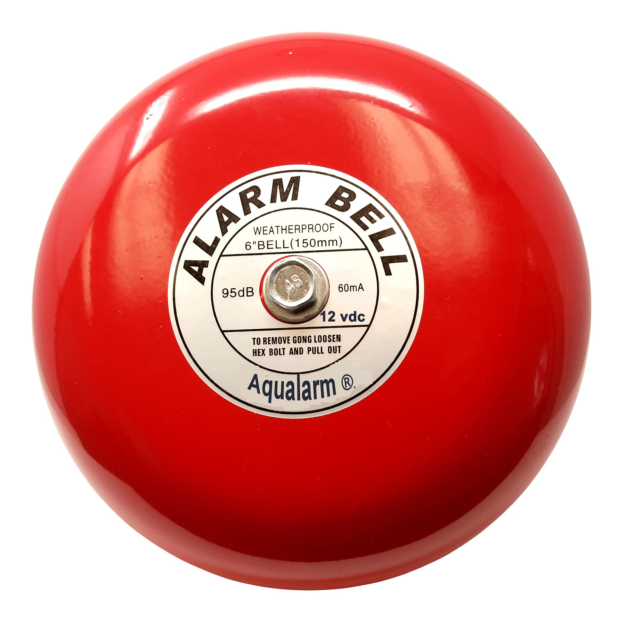 Fire Alarm Bell, Security Alarm Bell, Boat Alarm Bell 12 Vdc, 6", Buy