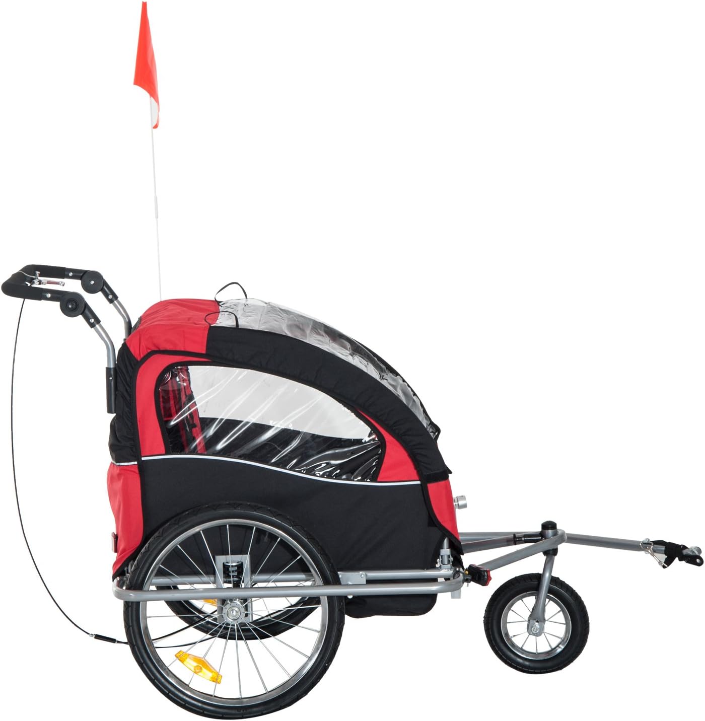 2 in 1 MultiFunction Bicycle Child Carrier Baby Trailer