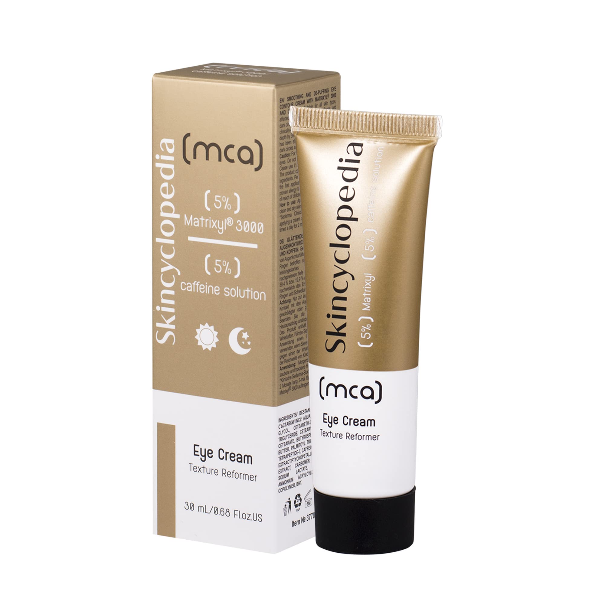 Skincyclopedia Caffeine Eye Cream with Matrixyl - Dark Circles and Puffy Eyes Treatment for Men and Women - Anti Aging Anti Wrinkle Eye Bags Remover