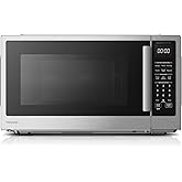 TOSHIBA Countertop Microwave Oven with Inverter, 2.2 Cu.Ft, 1200W | Sensor Cook, 6 Auto Menus, 16.5 Inch Removable Turntable, Child Lock, for Large Family, Stainless Steel
