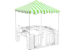 HADISI Outdoor Kids Playhouse Replacement Canopy,Replacement Top Cover Suitable for Multiple Brands with The Same Size Kids' Playhouse of The Same Size. (Green 56" W x 56" D x 17" H)