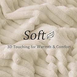 BEDELITE Fleece Throw Blanket for Couch, 300GSM
