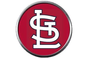 FASHION SNAP JEWELRY STL MLB St Louis Cardinals Baseball Red Logo 18MM - 20MM Snap Jewelry Charm