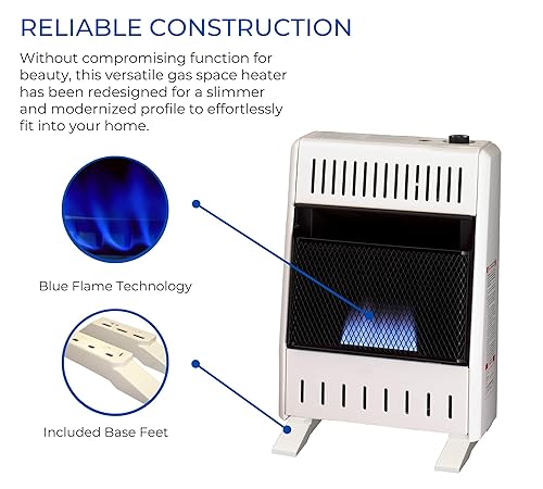 ProCom ML100TBA-B Ventless Propane Gas Blue Flame Space Heater