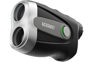 ACEGMET PF2C Golf Rangefinder with Slope, 0.3s Flag Pole Locking Vibration, ±1yd Accuracy, 870 Yards Rechargeable Laser Range