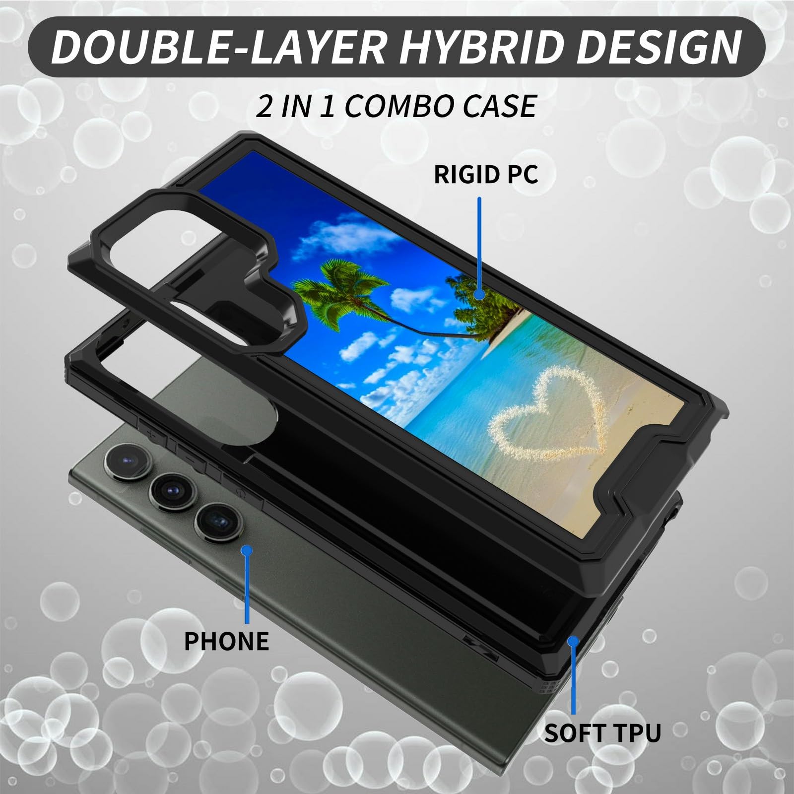 BPQOJB for Samsung Galaxy S24 Ultra Case with Beach