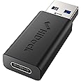 HiDock USB to USB C Adapter, USB 3.2 Fast 10Gbps Transfer Speed, USB C Female to USB Male Adapter, Compatible with iPhone, Samsung Galaxy, Laptop,PC