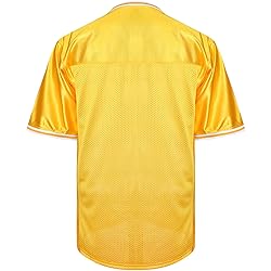 Blank Football Jerseys Mesh Athletic Football Shirt