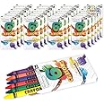 ArtCreativity Bulk Crayon Packs, 25 Sets of 6 Packs Total 150 Crayons Bulk Non-Toxic Individual Packs for Kids & Classroom Teachers, Easter Basket Stuffers, Crayons Party Favors for Toddlers