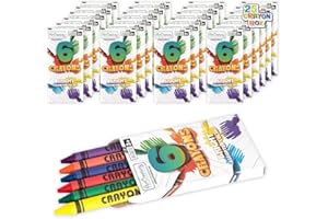 ArtCreativity Lot de 25 paquets de 6 paquets de crayons en vrac (150 carats), crayons de classe pour étudiants, crayons non t