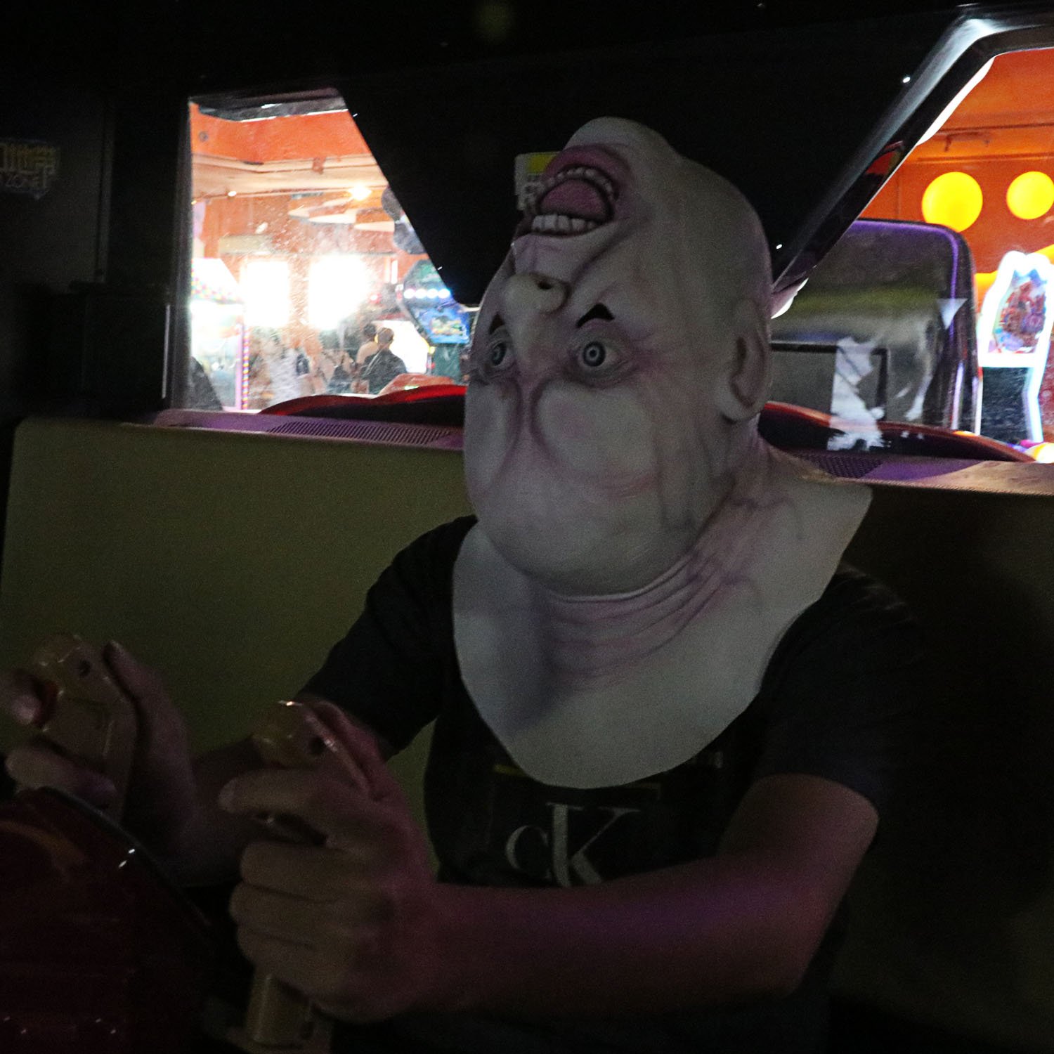 Upside Down Full Head Mask,Latex Rubber Mask by Monstleo, Halloween Costume Party Mask for Masquerade/Birthday Parties,Carnival Decorations