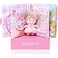 LeyaDoll Interactive Sensory Soft Cloth Book, Educational Crinkle Quiet Activity Busy Book for Babies,Toddler Travel Toy Gift for 1-3 Year Old Boys and Girls (A Berry Special Day)