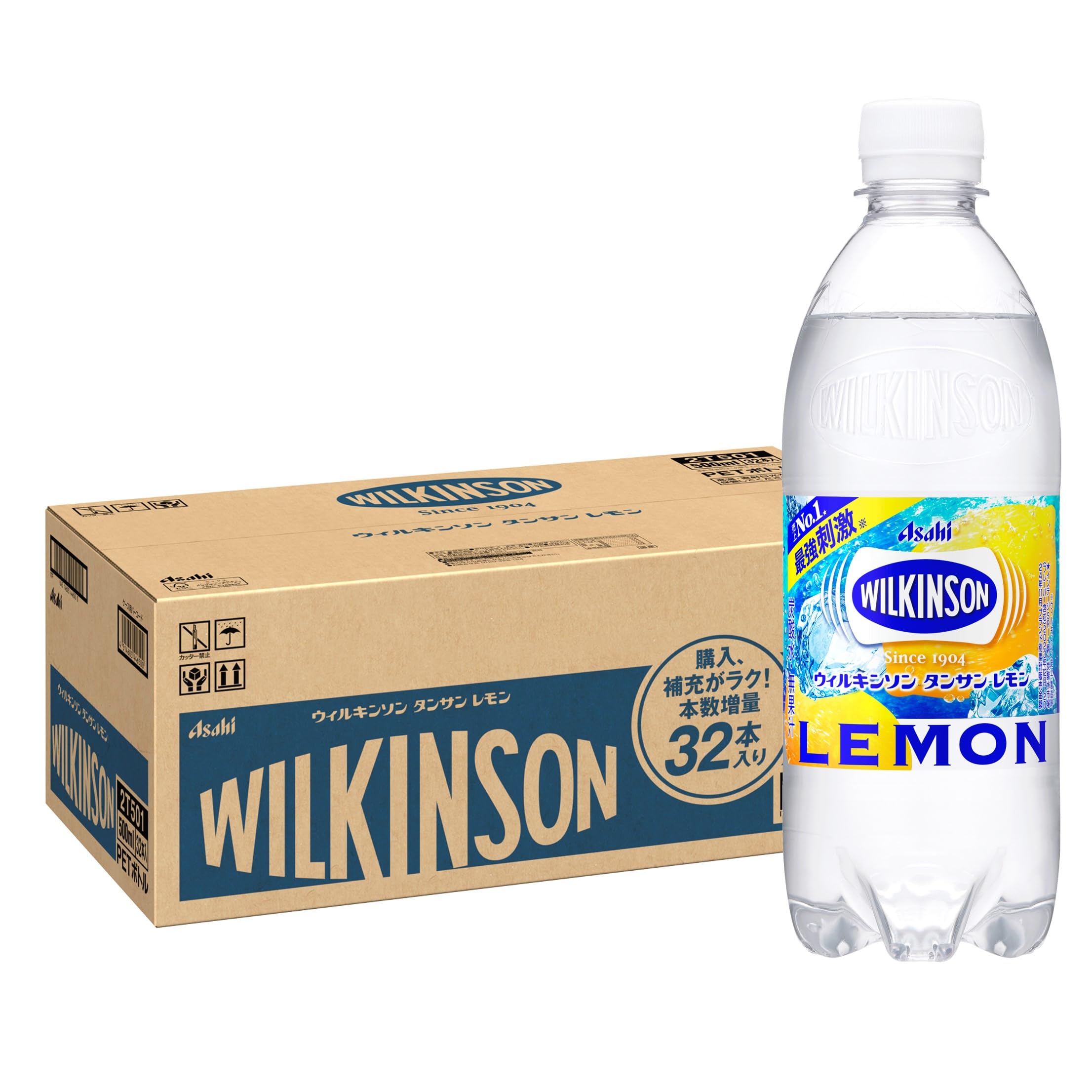 アサヒ飲料 ウィルキンソン タンサン レモン 500ml×32本 [炭酸水]商品画像