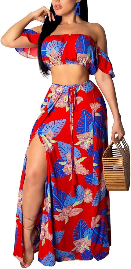 2 piece chiffon dress