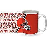 Rico Industries NFL Football 15 oz White Ceramic Mug