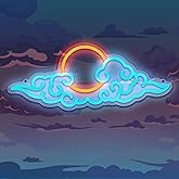 JIARODEY Anime Neon Sign,Led Cloud Neon Signs for Wall Decor,Gaming Neon Sign for Teen Boys Room Decor Anime-themed Wall Bedroom Game Room Man Cave Party Wall Decoration