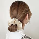 OWill 4Pcs Satin Hair Scrunchies Women Girls Premium Solid Color Ponytail view 5