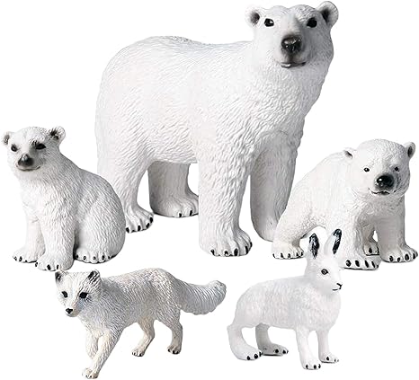 Amazon T Tooyful 現実的な固体北極動物アクションフィギュアプラスチック極性野生生物動物モデルプレイセット収集家の装飾学習のおもちゃ3 4 5 6歳 プラモデル 通販