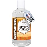 ISOPROPYL MYRISTATE (8 oz) Natural Plant Derived Cosmetic Grade IPM for Soap Making, Fragrances, Shampoo, Creams &amp; Lotion, Makeup &amp; Adhesive Remover, Antiperspirants &amp; Deodorants | 8 Ounces