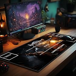 EDGFRTOIO Playmat with Zones for MTG Card Game