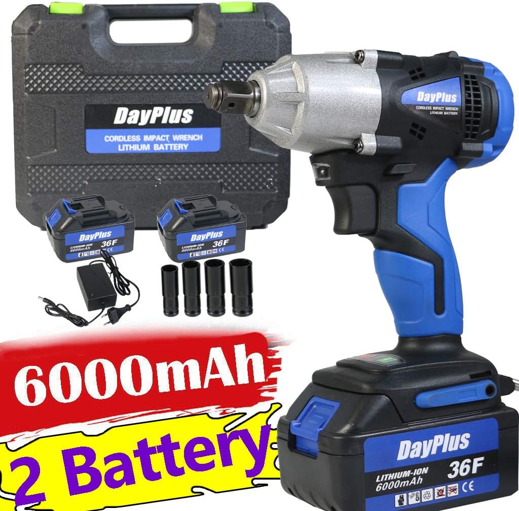 Electric Cordless 1/2'' Drive Compact Impact Liion Wrench, Impact Gun