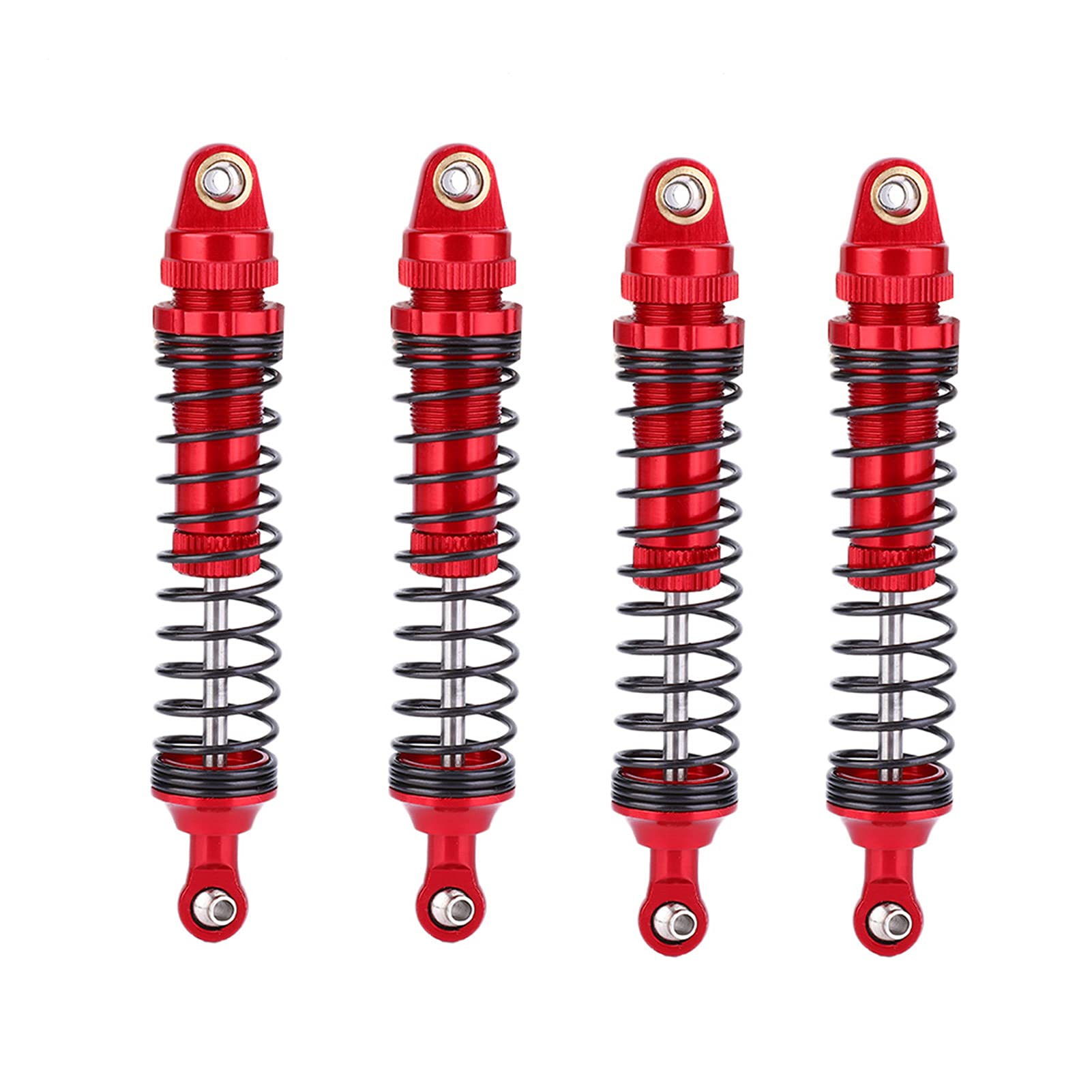 4pcs RC Shock Absorber Kit, Aluminium Alloy Absorber Damper Upgrades Parts for SCX10 D90 1/10 RC Crawler Car (110mm)