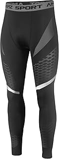 AMZSPORT Herren Kompressionshose Schnelltrocknende Laufhose Sporthose Trainingshose