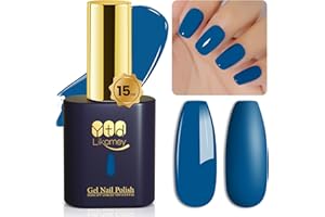 YTD Likomey Gel Nail Polish,1 Pcs 15ml Haze Blue Soak Off UV Nail Gel Varnish,Salon Home DIY Manicure High Pigment Gel Polish,CS418