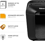 Fellowes LX41 Deskside Shredder 8 Sheet Mini-Cut 4x12mm 17 L Bin P-4 view 2