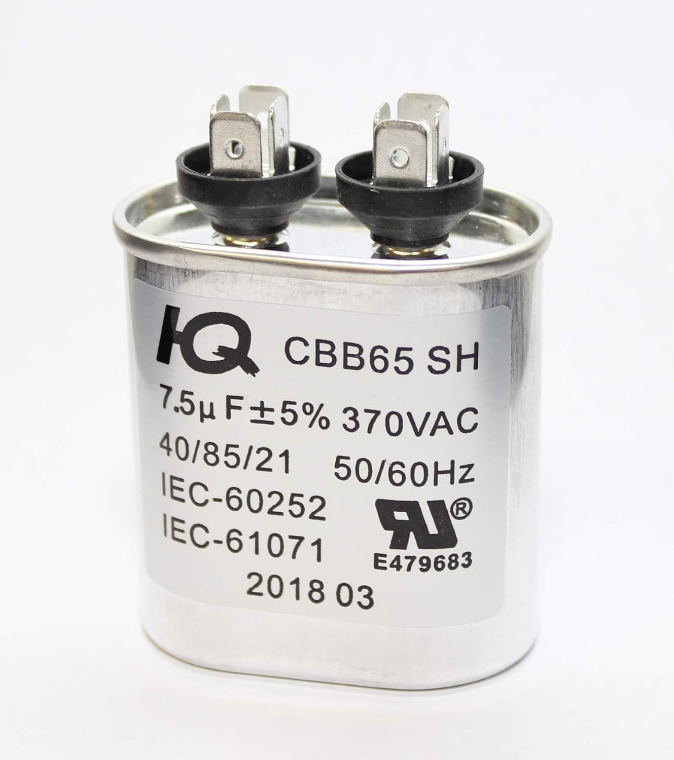 QH QX65075 Capacitor Motor Run Oval 7.5 uF MFD 370V