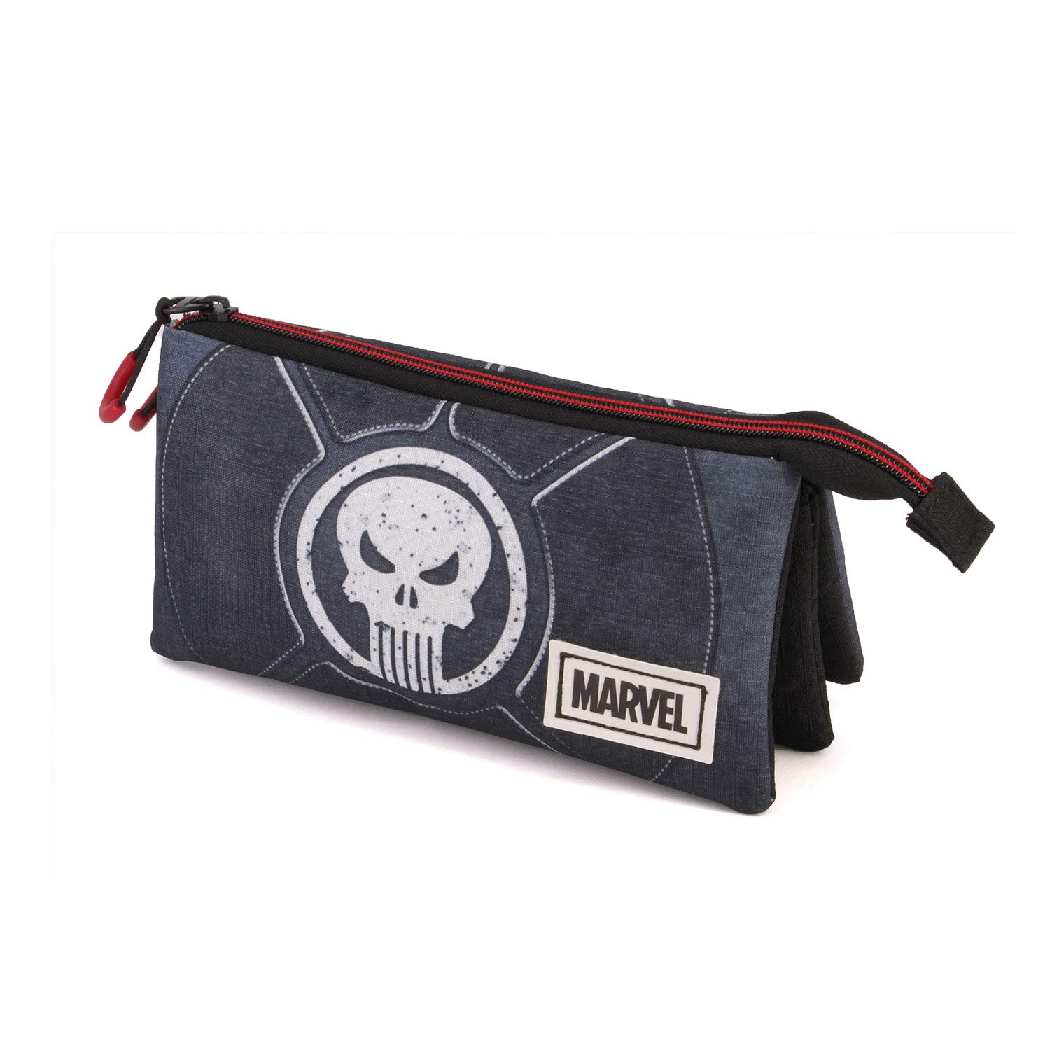 Karactermania Punisher Punisher-Triple HS Pencil Case Pencil Cases, 24 cm;,Black